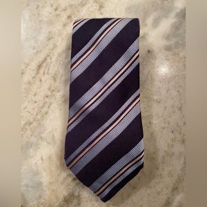 Brioni Blue Striped Made in Italy 60" long 3.75"W
